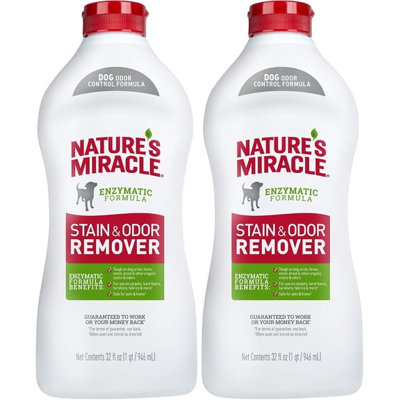 Area Deodorizer Nature's Miracle, eliminador de manchas y olores, 2 x 946 ml