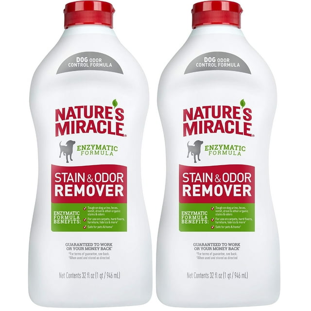 Area Deodorizer Nature's Miracle, eliminador de manchas y olores, 2 x 946 ml