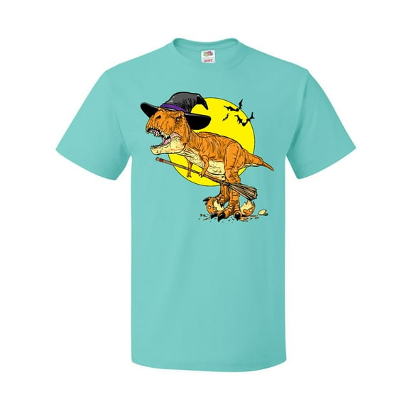 Inktastic Roaring Tyrannosaurus Rex Witch on Halloween T-Shirt