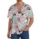 thumbnail image 1 of Balery West Cowgirl Disco Camisa Casual de Manga Corta con Botones para Hombre, Texturizada, Estilo Cubano, para Playa, Verano-X-Large, 1 of 5