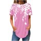 thumbnail image 1 of Blusas de Manga Corta para Mujeres Vendidas Cuello Redondo Casual, Top de Algodón de Imitación para el Hogar Y el Uso Diario, 1 of 3