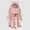 Pink, variant on Lilgiuy Woman's Casual Christmas Printing Plush Buttons Long Sleeved Hooded Plush Coat Top Winter Fashion 2022