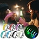 thumbnail image 2 of Anillo de Electrocardiograma que brilla en la oscuridad, Acero inoxidable, Anillos de pareja creativos, Verde menta, Talla 7, 2 of 4