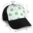thumbnail image 2 of Naloa Kawaii Frogs Adult adjustable Print Baseball Hat, Patchwork curved brim baseball capfor Men and Women, One Size, 2 of 5
