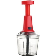 SIGNORA WARE Manual Food Chopper & Processor with Stainless Steel Blades, 1000 ml, Red