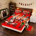 thumbnail image 2 of Manfei Soldier King Sheets Holiday Bedding 4-Piece (1 Flat Sheet, 1 Fitted Sheet and 2 Pillowcases), 2 of 6