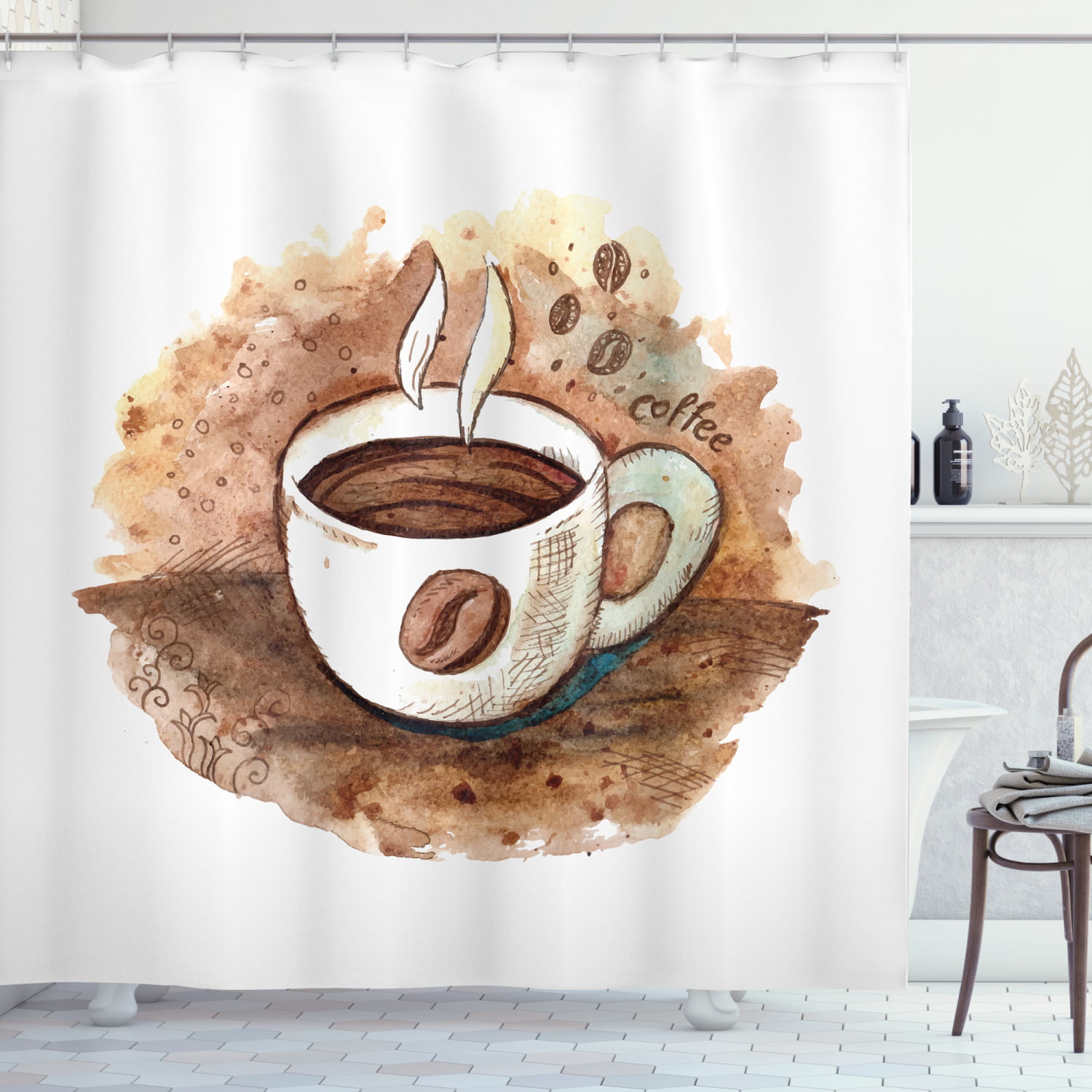 New Coffee Expresso Java Cappuccino Latte Shop Curtains Window Cover Valance 