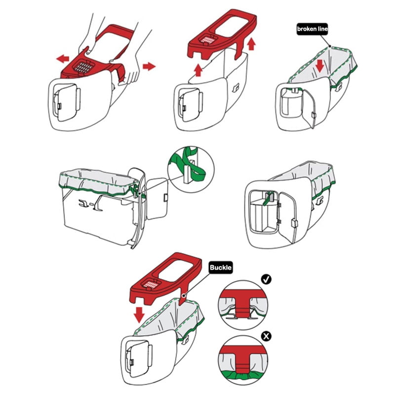 PETKIT Max Max2 Maxpro Replaced Waste Bags-5 Rolls, Portable Cat Litter Waste Receptacles Bags for Self-Cleaning Cat Litter Box