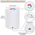 thumbnail image 5 of Hongchun LED Night Light, Smart Bedside Table Lamp, Dimmable Touch Control, USB Rechargeable, Portable, RGB Color Changing for Kids, Bedroom, Camping (Warm White), 5 of 5