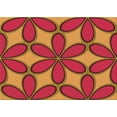 thumbnail image 1 of Ahgly Company Machine Washable Indoor Rectangle Transitional Crimson Red Area Rugs, 5' x 7', 1 of 7