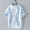 thumbnail image 2 of Timegard Womens Summer Tops Plus Size Short Sleeve Button down Lightweight Casual Tops Basic Shirts, 2 of 5