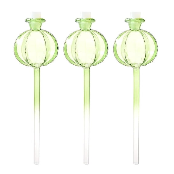 SIEYIO Glass Plant Watering Device Pomegranates Watering Planter Insert Glass Automatic Plant Waterer for Garden