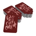 thumbnail image 2 of Inkdotpot 100 Pack Real Rose Gold Foil Paper Tags Baby It's Cold Outside Baby Shower Favor Hang Tag, 2 of 6