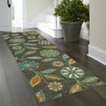 thumbnail image 2 of Maples Rugs Reggie Bohemian Floral Dark Grey Non Slip Hallway Runner Rug, 2'6 x 8', 2 of 6