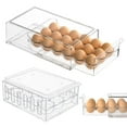thumbnail image 4 of Egooesam Egg Container, Acrylic Egg Box Transparent, Stackable Egg Holder for Refrigerator Drawer Type, Egg Container for Refrigerator Fridge Organizer, 4 of 9