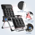 thumbnail image 4 of ABORON Zero Gravity Chair,Adjustable Lawn Recliner,Folding Reclining Patio Lounger Chair with Removable Cushion, Headrest & Cup Holder, 4 of 8