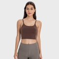 thumbnail image 1 of Chaleco deportivo a prueba de golpes para primavera y verano con almohadilla para el pecho, top deportivo sexy con tirantes para fitness y yoga, 1 of 6