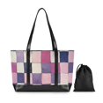 thumbnail image 7 of FORMRS Laptop Tote Bag for Women with 15.6" Computer Compartments Handbag, Pink and Purple Plaid Pattern, 7 of 7