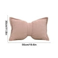 thumbnail image 3 of Tgbvmt Bow Pillow for Sofa, Two-Purpose Decorative Cushion, Soft Corduroy Lumbar Pillow for Home, Office, Unique Mother's Day Gift, Provides Comfort, Support, and Stylish Back Relief, 3 of 6