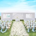 thumbnail image 1 of Zimtown Tienda con Dosel para Fiesta de Bodas de 10'x30', 8 Paredes Laterales Removibles con Ventanas Laterales, 1 of 8