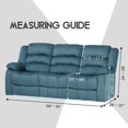 thumbnail image 7 of Ultimate Decor 8-Pieces Recliner Sofa Covers Velvet Stretch Reclining Couch Covers for 3 Cushion Reclining Sofa Slipcovers Furniture Covers Thick Soft Washable (Dark Gray), 7 of 7