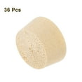 thumbnail image 3 of 36Pcs Wood Button Plugs, 13.5mm/0.53" Flat Head Hardwood Screw Hole Plug Wooden Caps Buttons Wood Plug for Furniture Woodworking Craft Decor (15mm x 13.5mm), 3 of 6