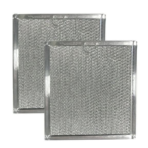 Air Filter Factory Replacement for WB6X486, WB06X10125, AF4271, G-5798 GE Range Hood Aluminum Grease Mesh Filters 2-Pack
