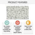 thumbnail image 5 of SUSSEXHOME 177.59 Square Feet Non-Woven Removable Wallpaper - Waterproof, Strippable, Light Resistance & Cleanable Wall Paper Roll-Four Seasons Collection-Leaves, 5 of 5
