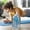 Sky Blue, variant on KCGYNP Large Water Bottle with Straw 1600ml,BPA-Free Sports Fitness Gym,9.1 Inch Heat Resistant Travel Tumbler Hiking Outdoor Hydration