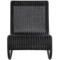thumbnail image 3 of Meridian Furniture Antigua Black Wicker And Steel Outdoor Patio Rocker, 3 of 11