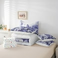 thumbnail image 5 of Butterfly Flowers Comforter Set 7 Piece Bed in a Bag Twin,Light Purple Ombre Art Oil Painting Floral Bedding Sets Rustic Aesthetic Animal Daisy Flower Sheet Set with Comforter, 5 of 5