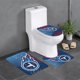 thumbnail image 1 of Juego de 3 alfombras de baño del equipo Titans, alfombra antideslizante para baño, 24 x 16 pulgadas, 1 of 1