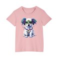 thumbnail image 1 of RXIRUCGD 2025 Vêtements d'Été pour Enfants T-shirt Imprimé Mode Mignon Col Rond Manches Courtes, 1 of 4