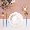 thumbnail image 3 of Sparkly Gold Sequin Table Runners 12X108 Inch Shimmer Table for Wedding Party Anniversary Birthday Cake Table Cloth, 3 of 5