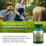 Swanson Lactobacillus Gasseri Probiotic, Digestive Health & Metabolism Support, 3 Billion CFU, 60 Veggie Capsules
