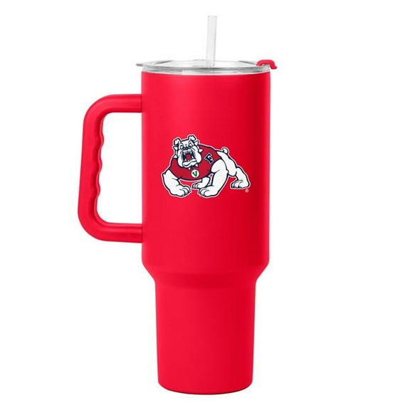 Logo Brands 140-S40PTC-34 Fresno State 40 oz Flipside Powder Coat Tumbler