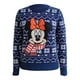 thumbnail image 1 of Suéter Minnie Mouse Para Mujer Talla G Estilo Navideño Color Azul, 1 of 4