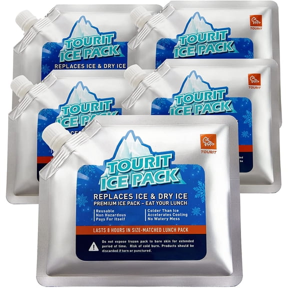 Reusable Ice Pack for Coolers Long Lasting Cooler Ice Packs for Cooler Bag Lunch Bags/Boxes, Cooler Backpacks, Freezer Packs for Coolers