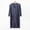 Dark Gray, variant on Men& Women's V-Neck Modal Button Front Sleep Robe, Loose 3/4 Sleeve Bath Dress with Pockets for Couples Blue XXL
