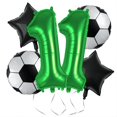 thumbnail image 1 of Yanonmyfd Soccer Balloons 10th Birthday Decorations for Boy - Soccer Birthday Party Balloons World Cup Sports Theme Party Decorations Decor Supplies - 32inch Foil Mylar Green 10 Balloon,Green 11, 1 of 11