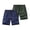 Blue+Green, variant on URSOFINE 2 Pack Men's Quick Dry Hiking Shorts Lightweight Running Gym Outdoor Active Shorts with Zipper Pockets