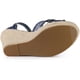 thumbnail image 5 of Sandalias De Cuña Correa De Tobillo Tacón De Cuña Alpargata Para Mujer Azul profundo 39, 5 of 6