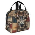 thumbnail image 2 of Disketp American Flag Deer Art Bolsa Térmica para Almuerzo para Hombre y Mujer, Ideal para Trabajo, Senderismo y Picnic, 2 of 8