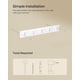 thumbnail image 5 of Perchero de pared SONGMICS blanco con 5 ganchos dobles, 5 of 6