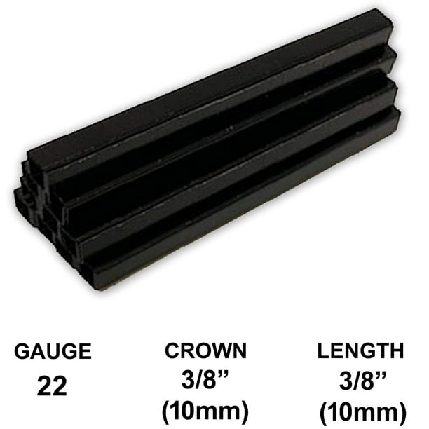 GREX C06 22-Gauge 3/8" Crown 3/8" Length Galvanized Staples – 10,000 Per Box, For GREX Models 71AD, 71AF, 71AF-LM, 71AD-LNS & Compatible Brands