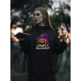 thumbnail image 2 of Happy Halloween Spooky Pumpkin  Hoodie Women -Image by Shutterstock, Female Small, 2 of 4
