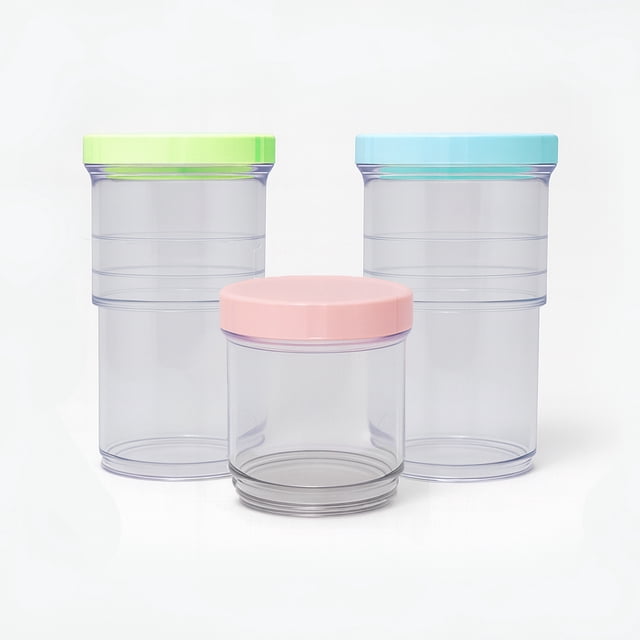 Set De 3 Contenedores Expand Ideen De Plástico 1400 ml Con Tapas De Color