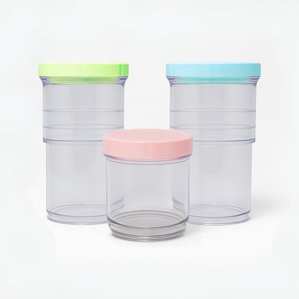 Set De 3 Contenedores Expand Ideen De Plástico 1400 ml Con Tapas De Color