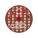 thumbnail image 2 of Falda roja para árbol de Navidad con diseño de Papá Noel y copos de nieve | Decoración navideña de poliéster de 90 x 90 cm | Base para árbol, 2 of 5