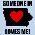 thumbnail image 2 of CafePress - Someone In Iowa Loves Me Body Suit - Baby Light Bodysuit, Size Newborn - 24 Months, 2 of 4